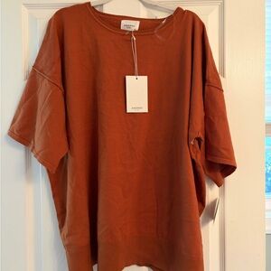 ANDREE BY UNIT Terracotta/Rust Top